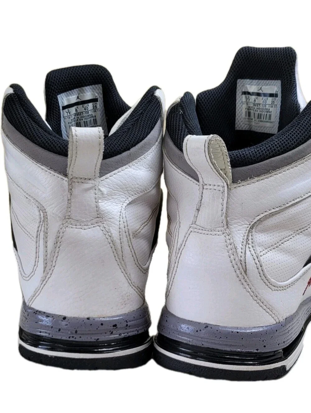 JORDAN Flight TR 97 2011 White cement heel Sneakers Size 7Y men's 6.5-7 Wom 8.5
